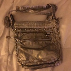 Icing silver shoulder bag